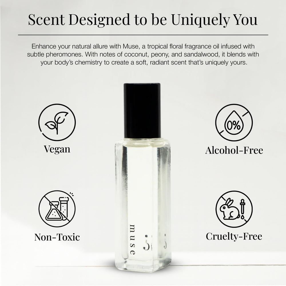 Riddle Oil Muse Roll-On on wrist demonstrates easy on-the-go application