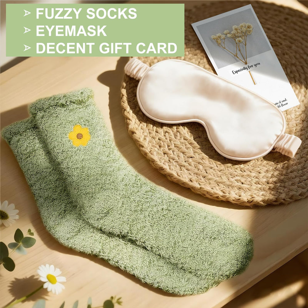 RidaaFri cozy fuzzy socks keep feet warm during relaxation.