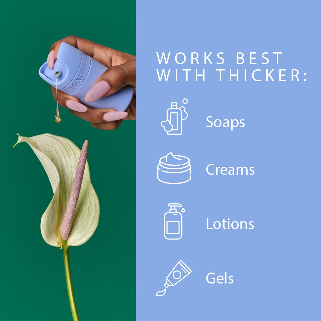 RIES essential bottles 1.7oz customizable blue—serums or samples on the go.