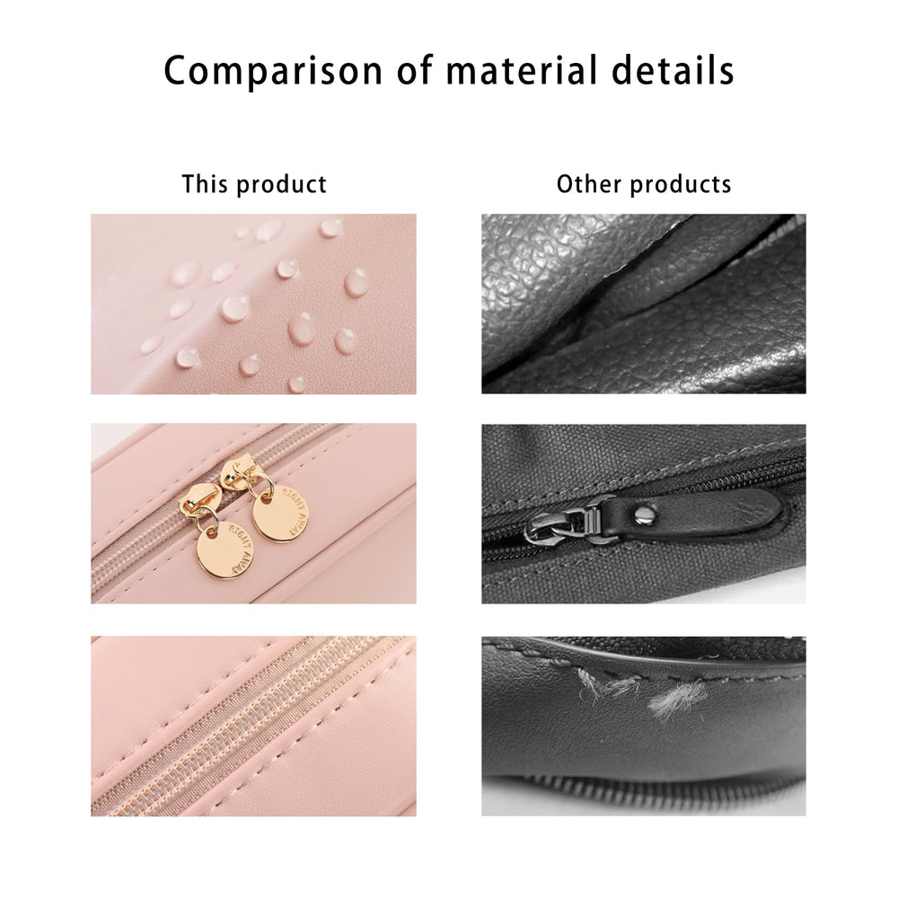 RIGHT AWAY pink makeup bag skincare clutch option for cosmetics.