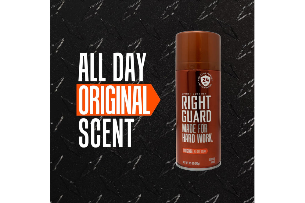 Right Guard Original suited for high-activity workouts and daily routines.
