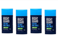 Right Guard Sport Fresh Invisible Solid label closeup emphasizes brand reliability and clean design.