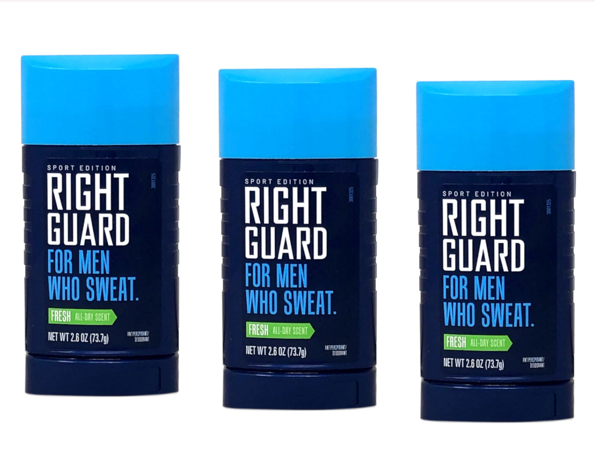 Right Guard Sport Fresh underarm application demonstrates daily use.