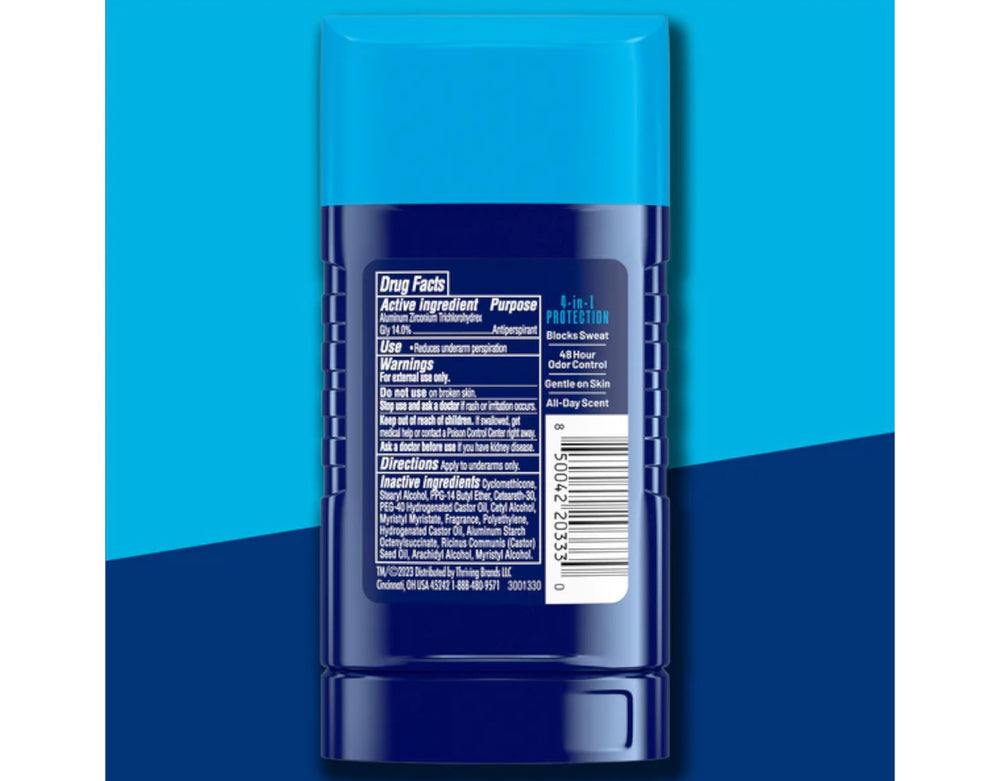 Right Guard Sport Fresh underarm-use scene suggests all-day odor control for busy days.