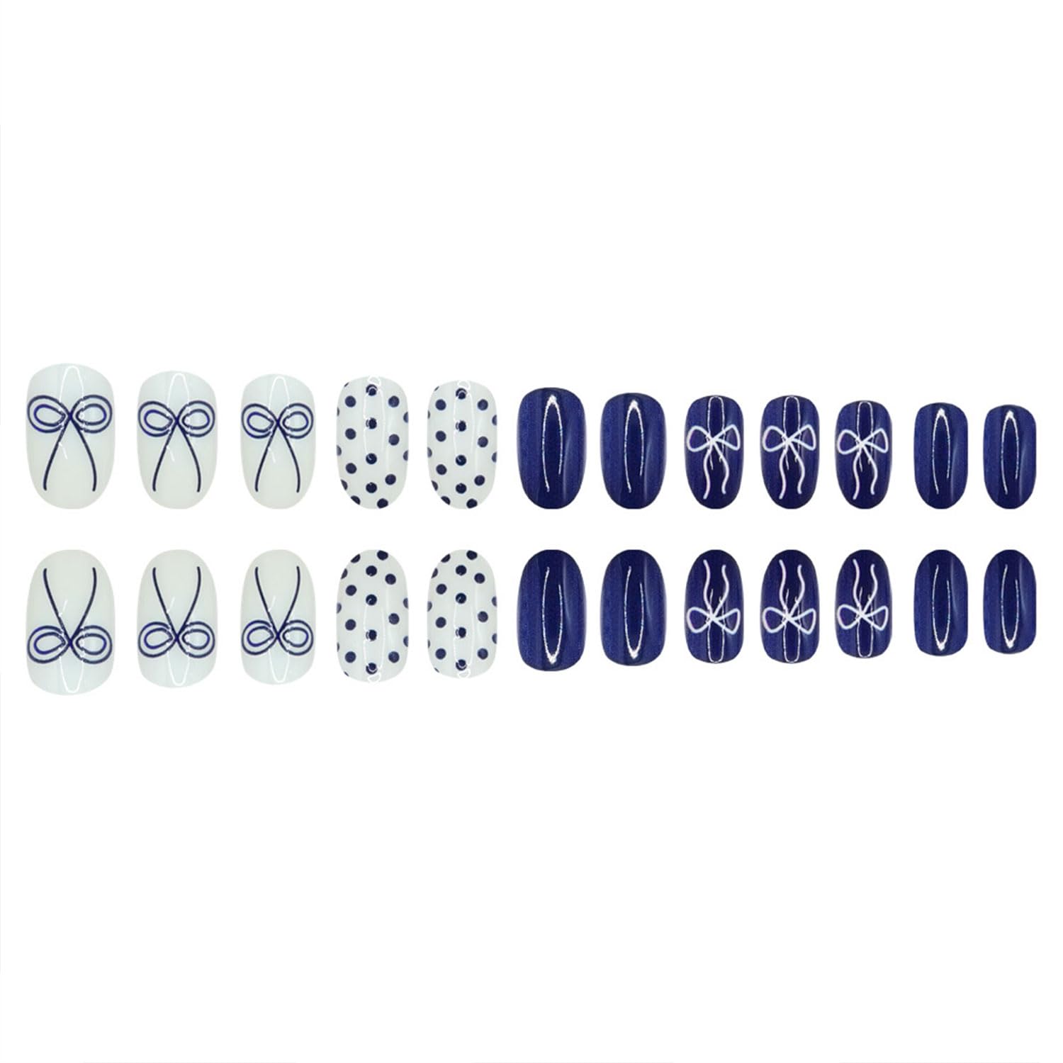 RIICFDD almond nails pack includes jelly glue for quick at-home art