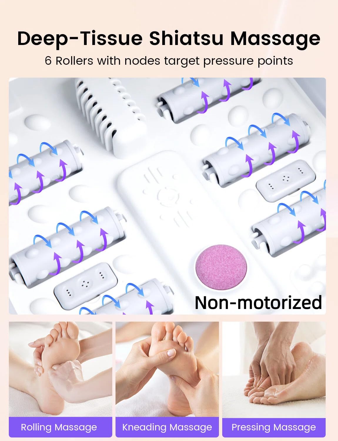 RIKE foot spa oxygen-enriched bubbles for refreshing soak
