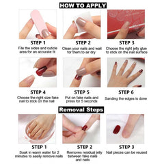 RikView Eco-Friendly ABS resin nails for non-toxic lightweight wear