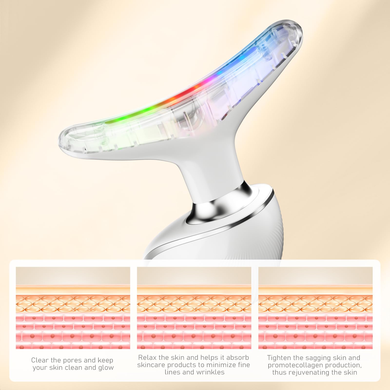 rilzii contour face massage image illustrating lifting effect on cheek and jawline