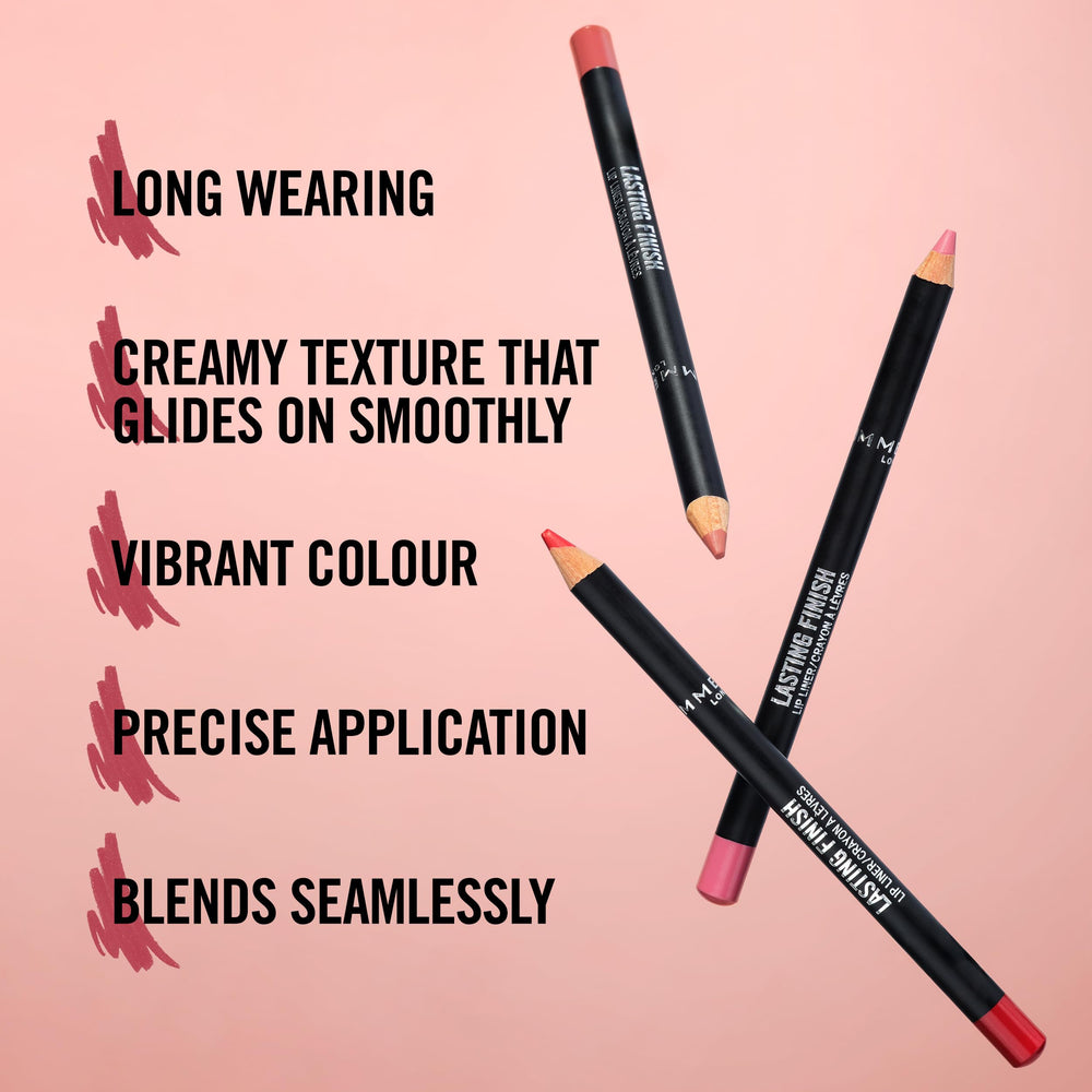Delineador Rimmel 8HR Rosa Atardecer aporta color vibrante sin esfuerzo.