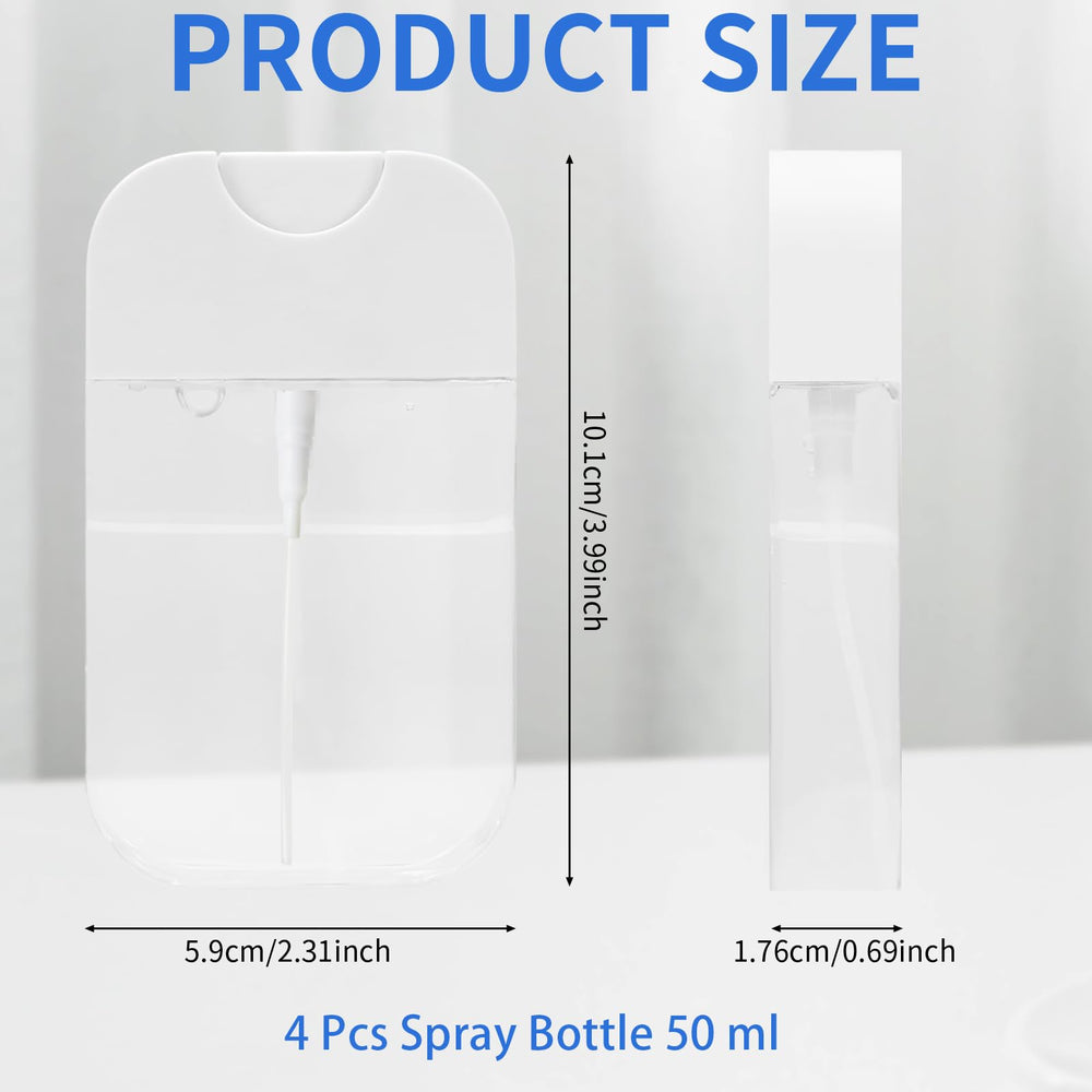 Rimoev clear 50ml bottles top view for easy visibility and quick refills.