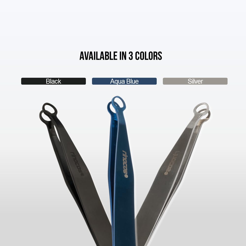 Rinocos tweezers ideal for eyebrow shaping and facial hair grooming