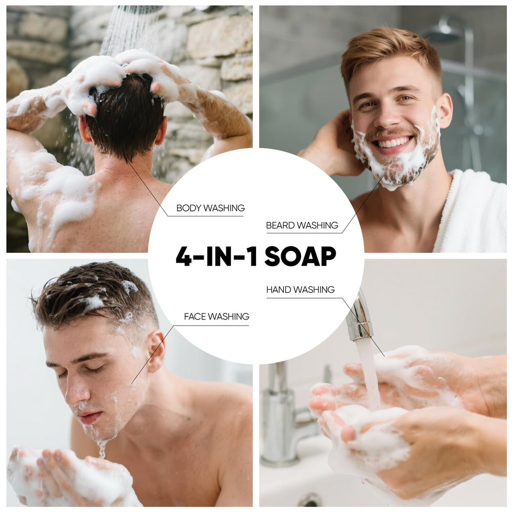 Rinse & Robust Soap Bar with shea butter delivering smooth hydrated skin after wash