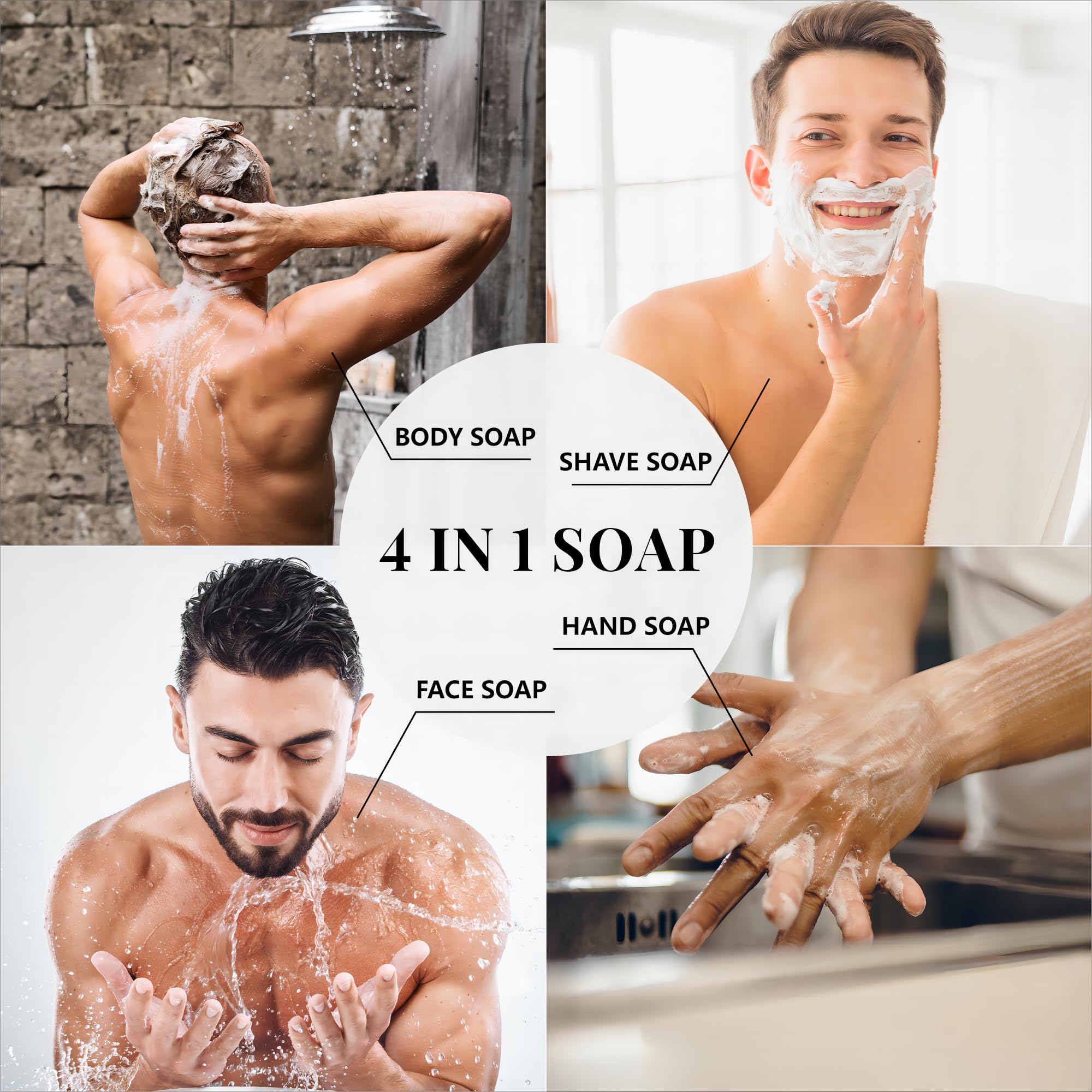 Rinse & Robust moisturizing bar close-up reveals creamy lather and hydration.