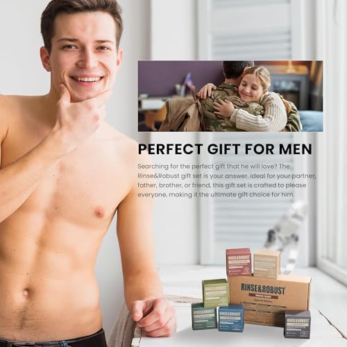 Rinse & Robust six-bar-set displayed together for versatile grooming