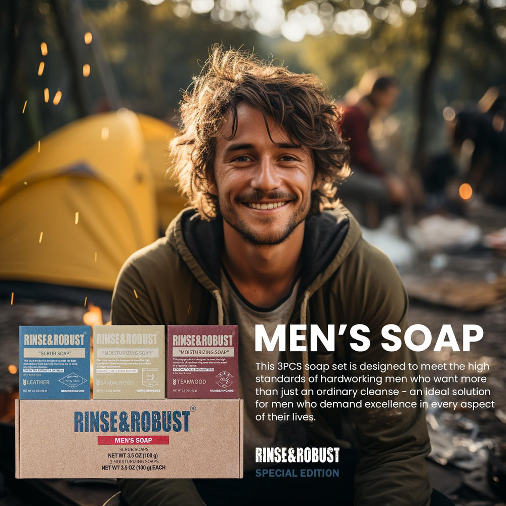 Rinse & Robust travel-friendly bars fit gym bag or suitcase.
