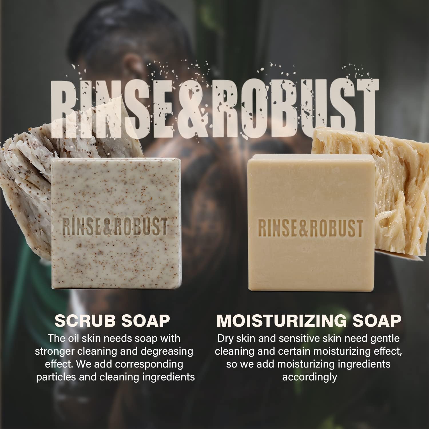 Rinse & Robust travel-friendly packaging fits a gym bag or suitcase.