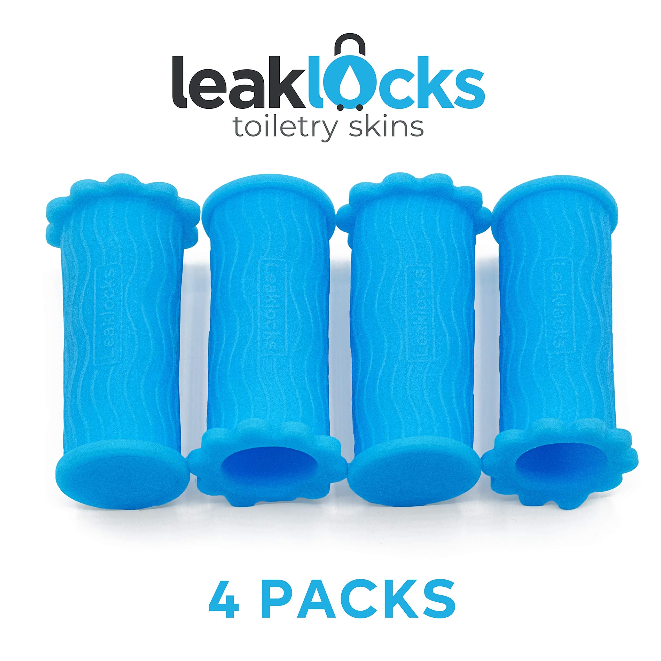 Rinseroo LeakLocks Skins in travel setup for organized packing.