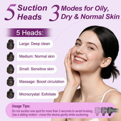 Rinycwa large head for forehead and chin deep cleaning.