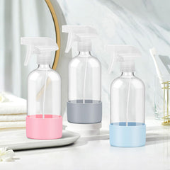 Rionisor silicone sleeve protects the glass bottle from drops and impacts.