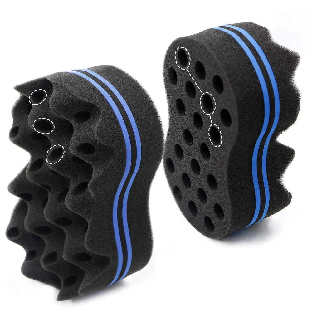 RioRand hair sponge magic barber twist brush-01 enables quick afro texture on the go.