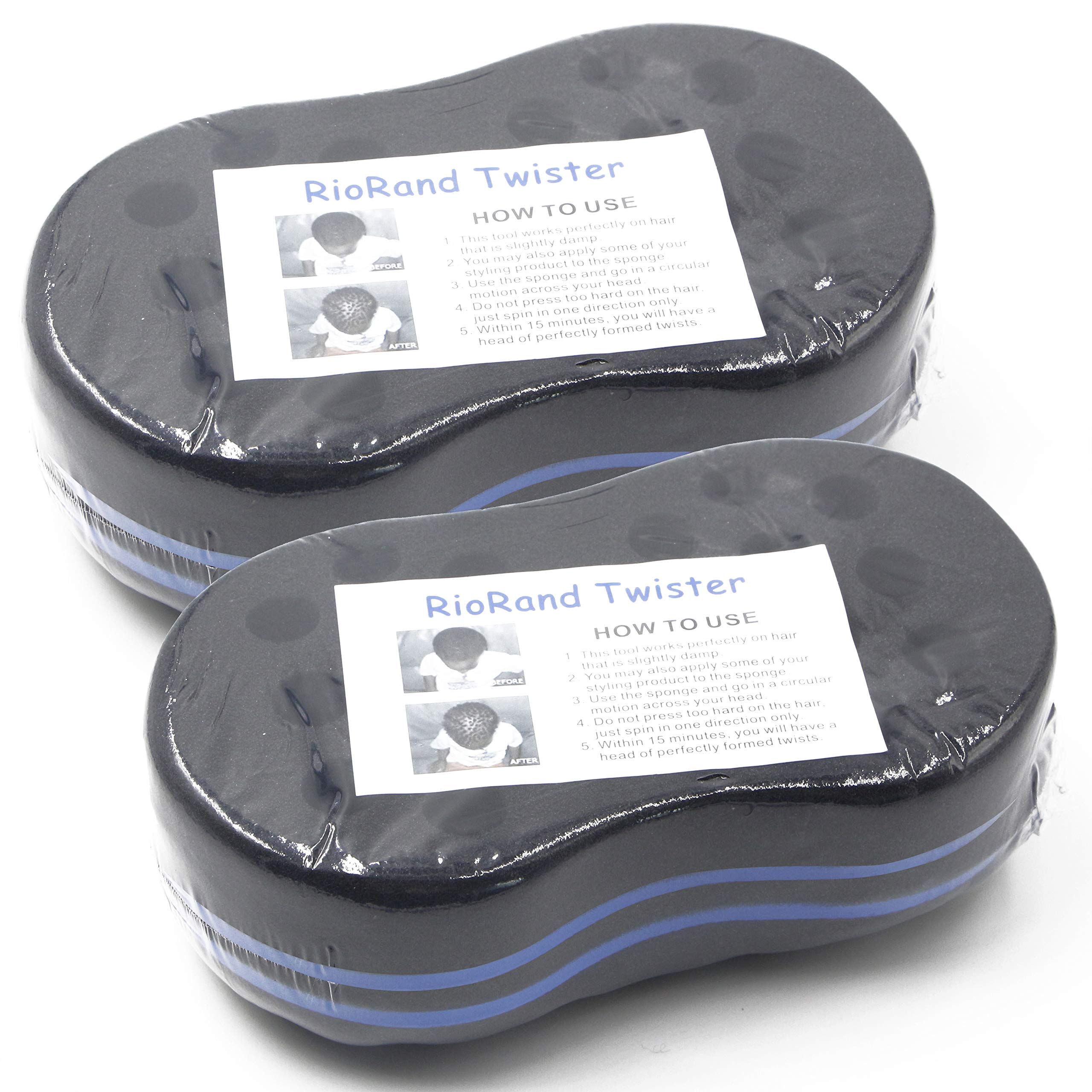 RioRand professional-style-anywhere hair sponge-08 enables textured curls anywhere.