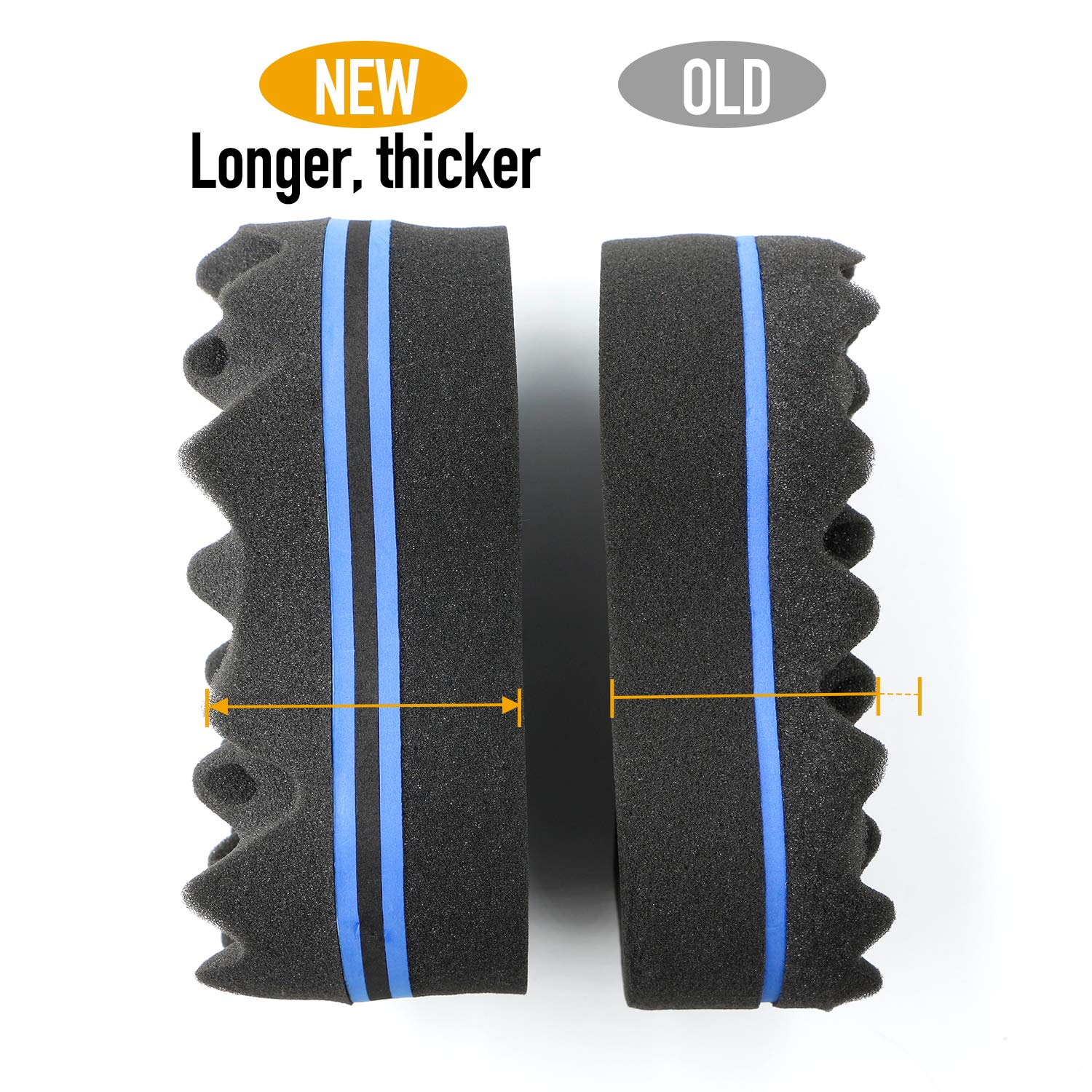 RioRand two-sided design hair sponge-04 offers versatile styling options.
