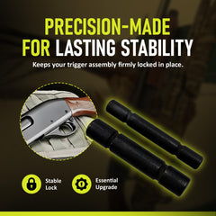 Riot Balls hardened steel pin for Remington 1100 enhances durability under field use