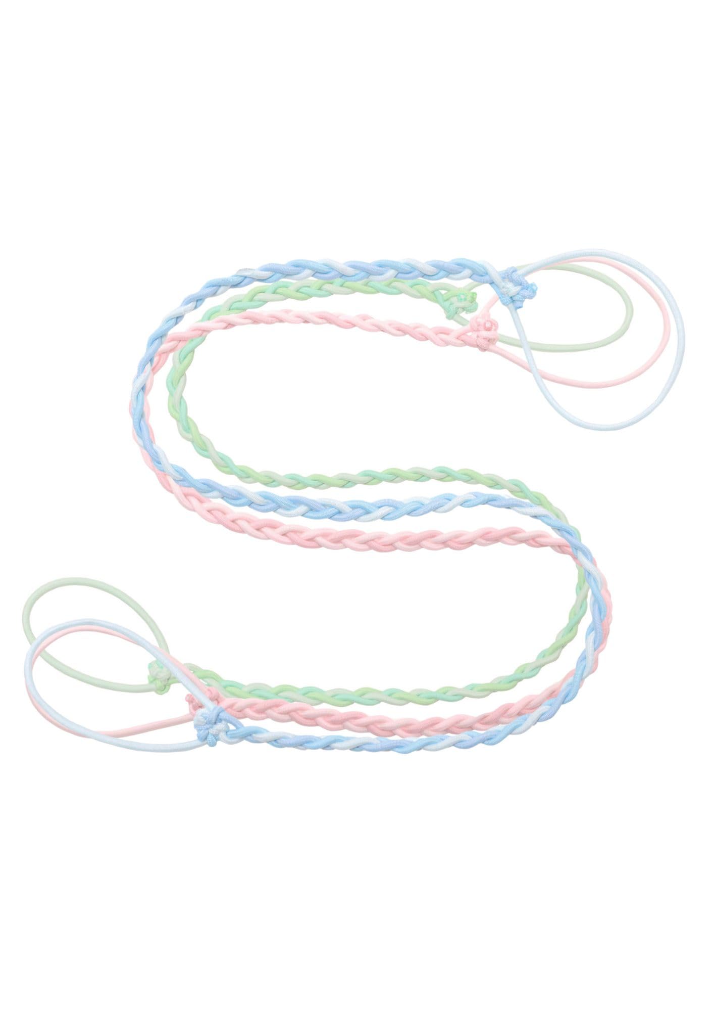 Rip Tie tropical 3-pack packshot — vibrant bands for tangle-free daily wear.