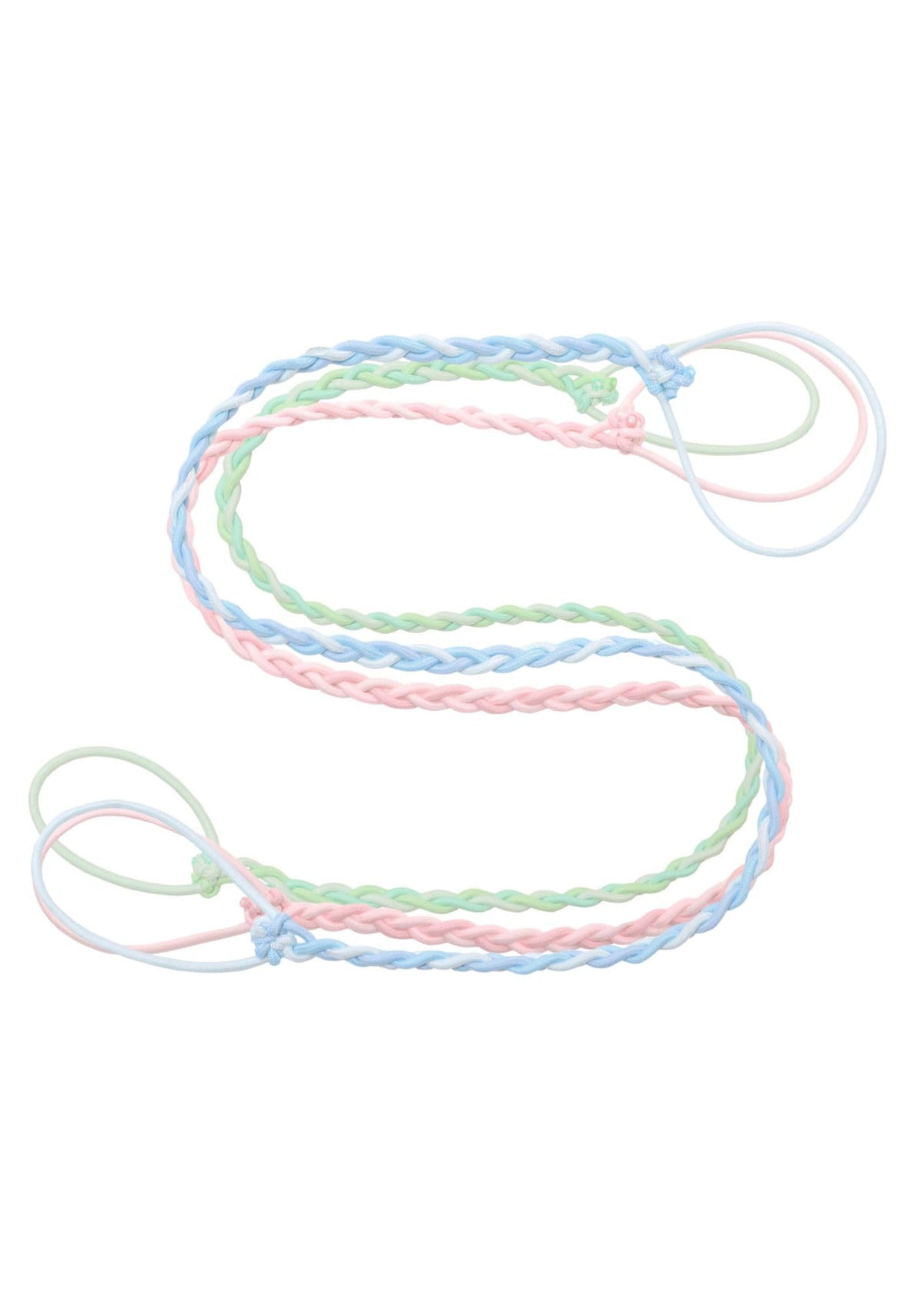 Rip Tie tropical 3-pack packshot — vibrant bands for tangle-free daily wear.