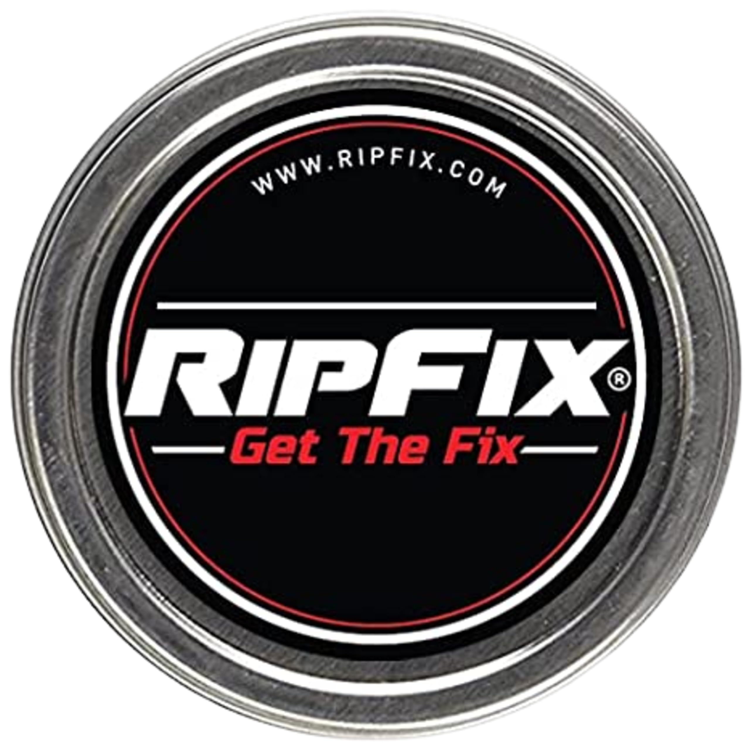 RipFix hand repair balm tin front view showing compact, portable care for hardworking hands.