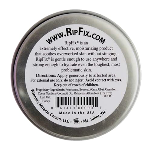 RipFix hand tear repair balm closeup highlighting rich texture for quick on-site relief.