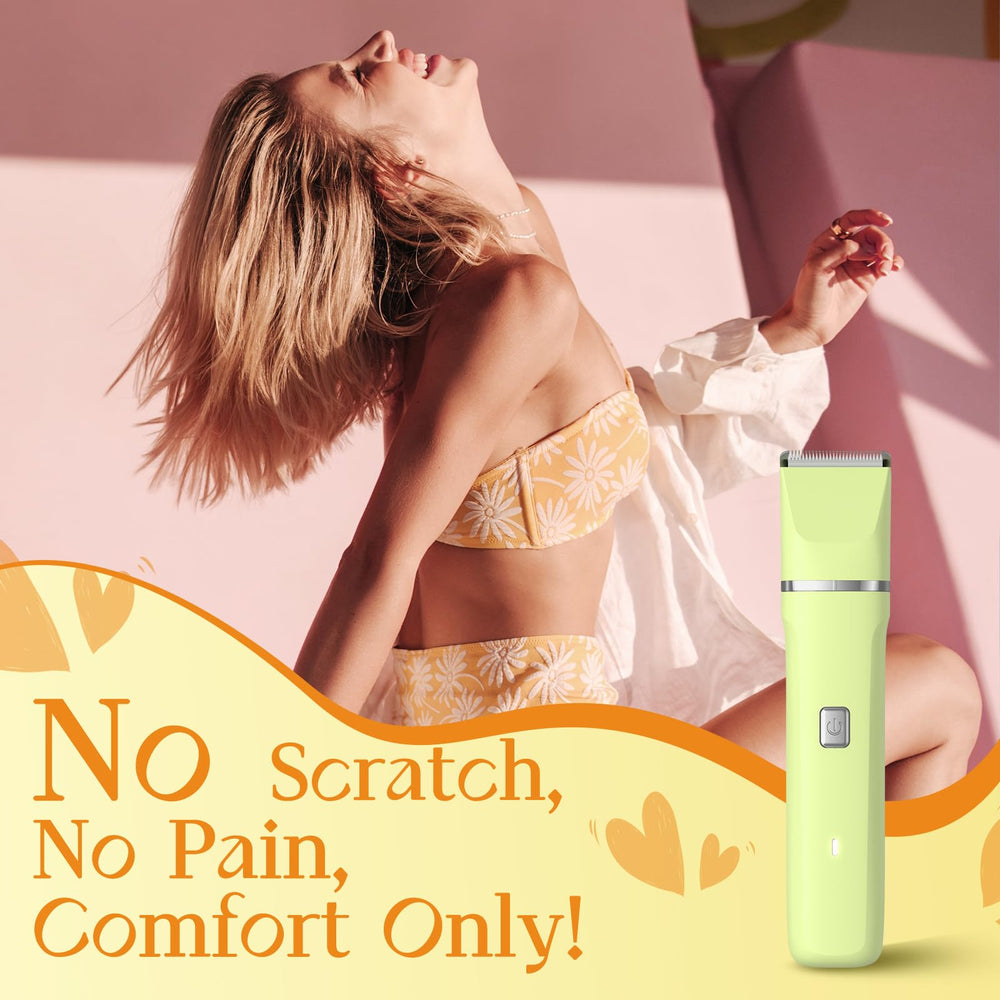 Risina Bikini Shaver floating-head design glides smoothly over contours.