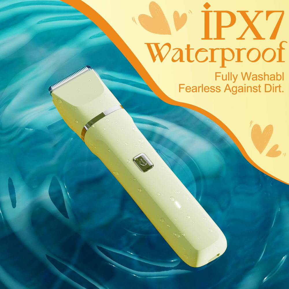 Risina Bikini Shaver IPX7 waterproof for wet-dry use in shower.
