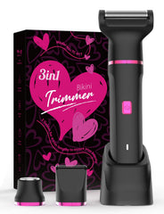 Risina Bikini Trimmer Barbie Black front view highlights bold design for confident grooming.