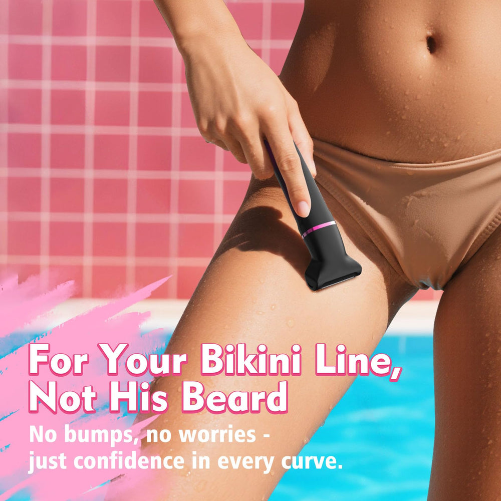 Risina Bikini Trimmer three heads for body, curves, and bikini line.