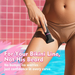 Risina Bikini Trimmer three heads for body, curves, and bikini line.