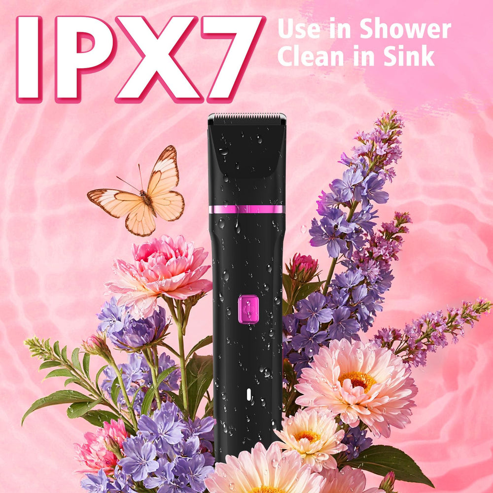 Risina Bikini Trimmer dock-charging station provides easy, dependable recharge.