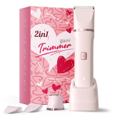 Risina bikini-trimmer front-view highlights precise grooming for smooth skin.