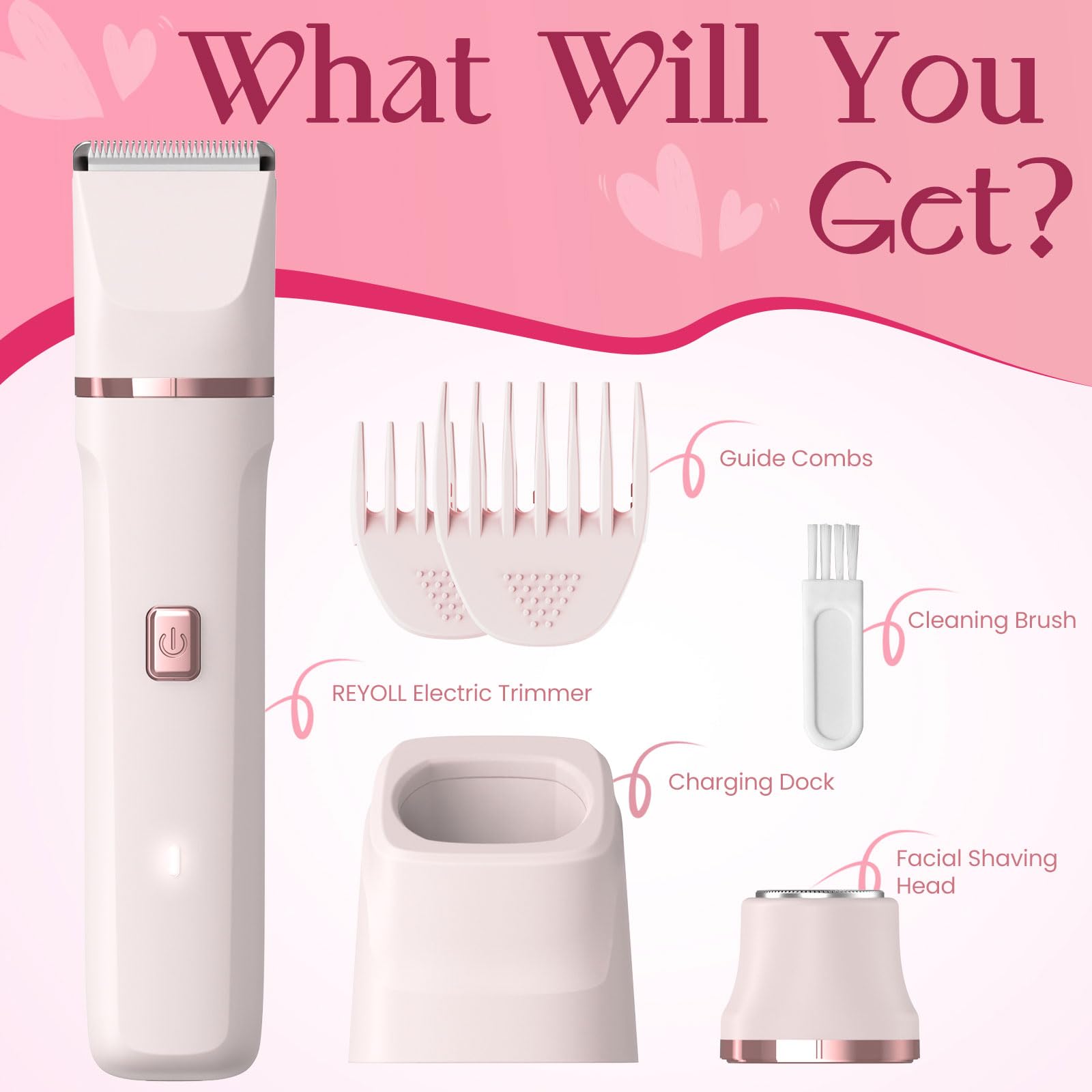 Risina bikini-trimmer-waterproof-use demonstrates versatile grooming in shower or vanity.