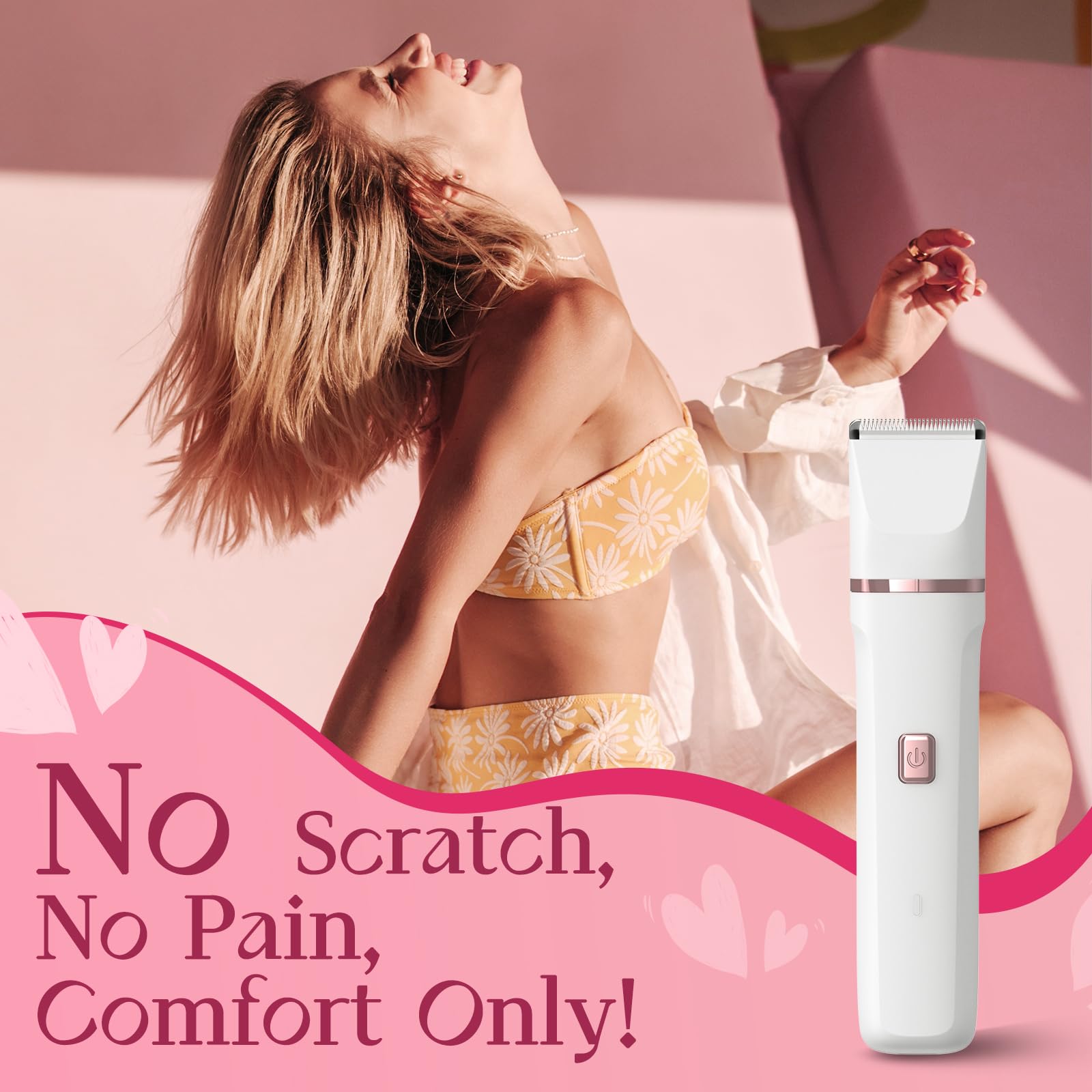 Risina bikini-trimmer-waterproof for reliable bikini-line trimming in wet or dry conditions.