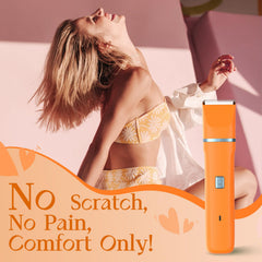 Risina dual-head trimmer shown for face and bikini use