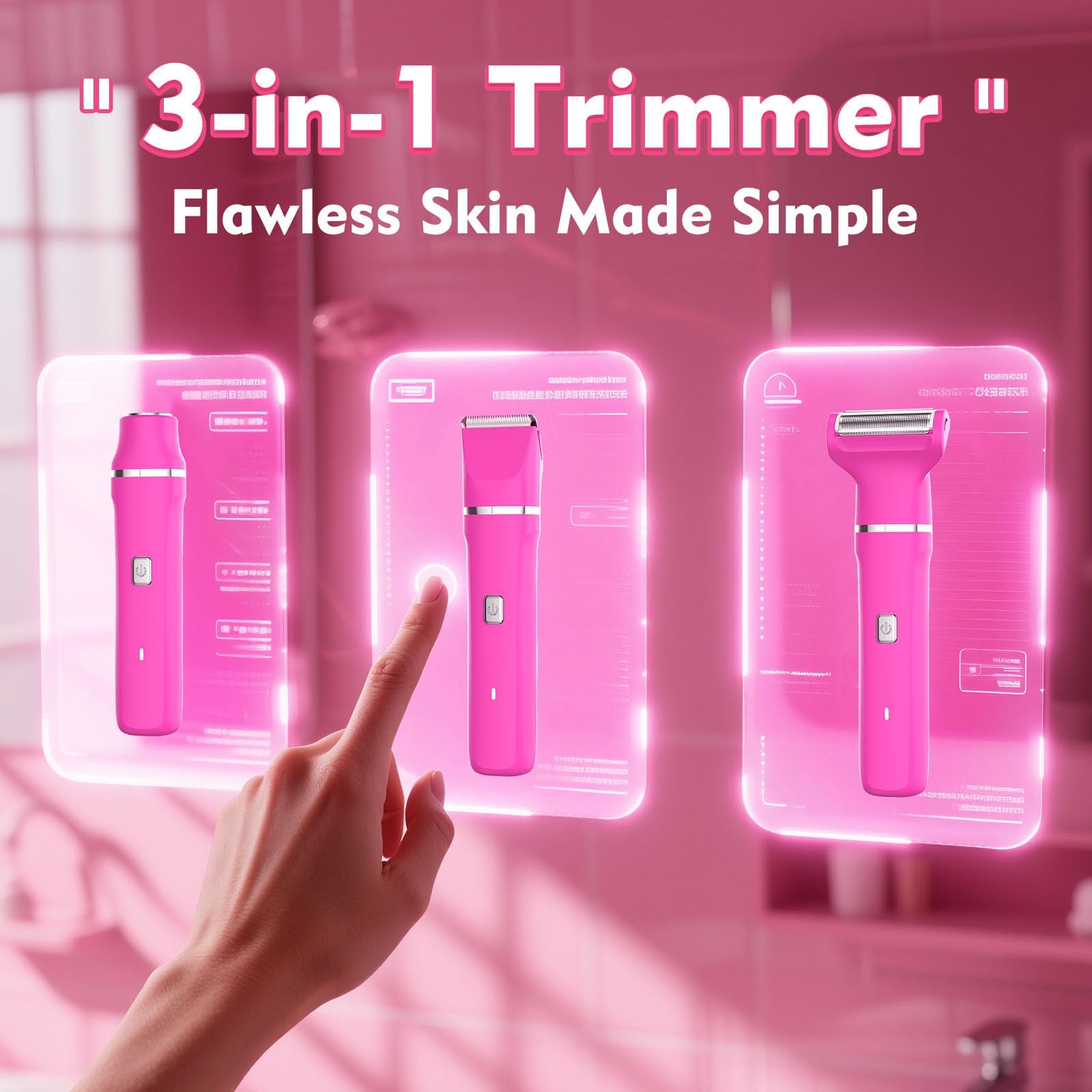 Risina razor offers skin-safe glide to reduce irritation during leg and arm prep.