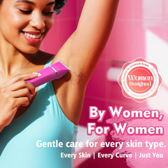 Risina electric razor waterproof for shower use, enabling quick touch-ups anywhere.