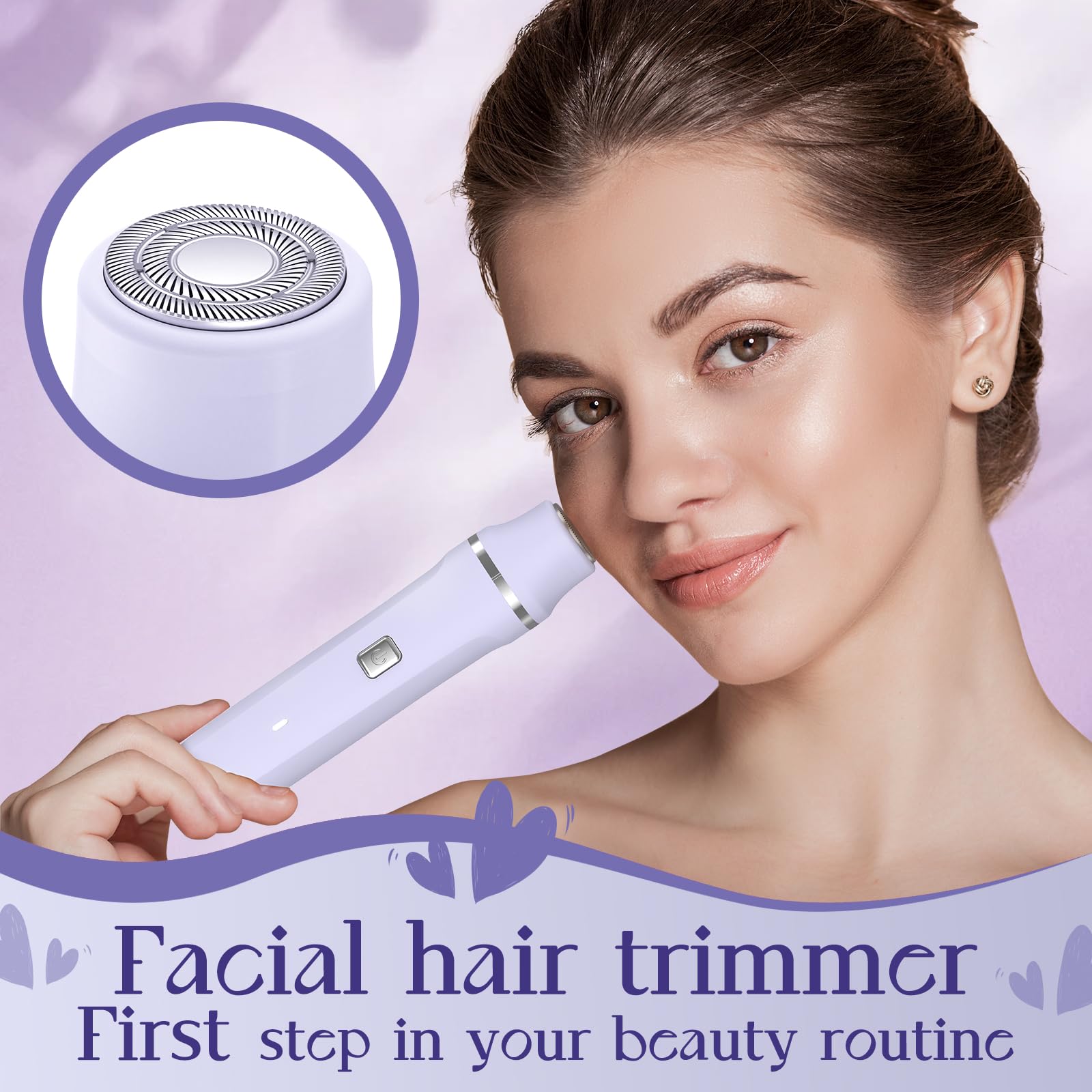 Risina bikini-trimmer head for precise bikini line shaping.