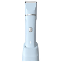 Risina electric shaver for women blue handle angle for precise body trimming