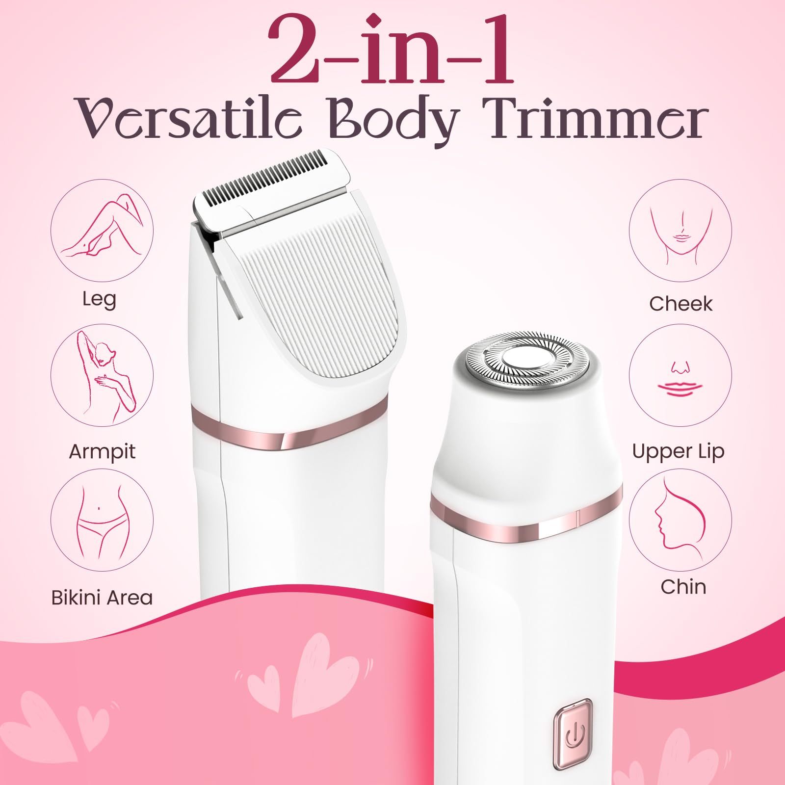 Risina hypoallergenic-ceramic-blades glide over sensitive skin with minimal tugging.