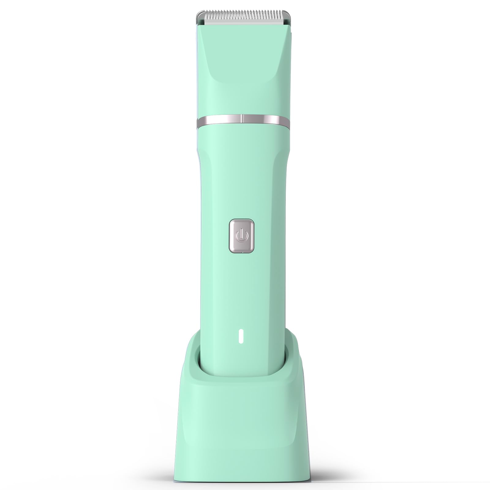 Risina pubic hair trimmer green front view for precise bikini shaping and smooth skin