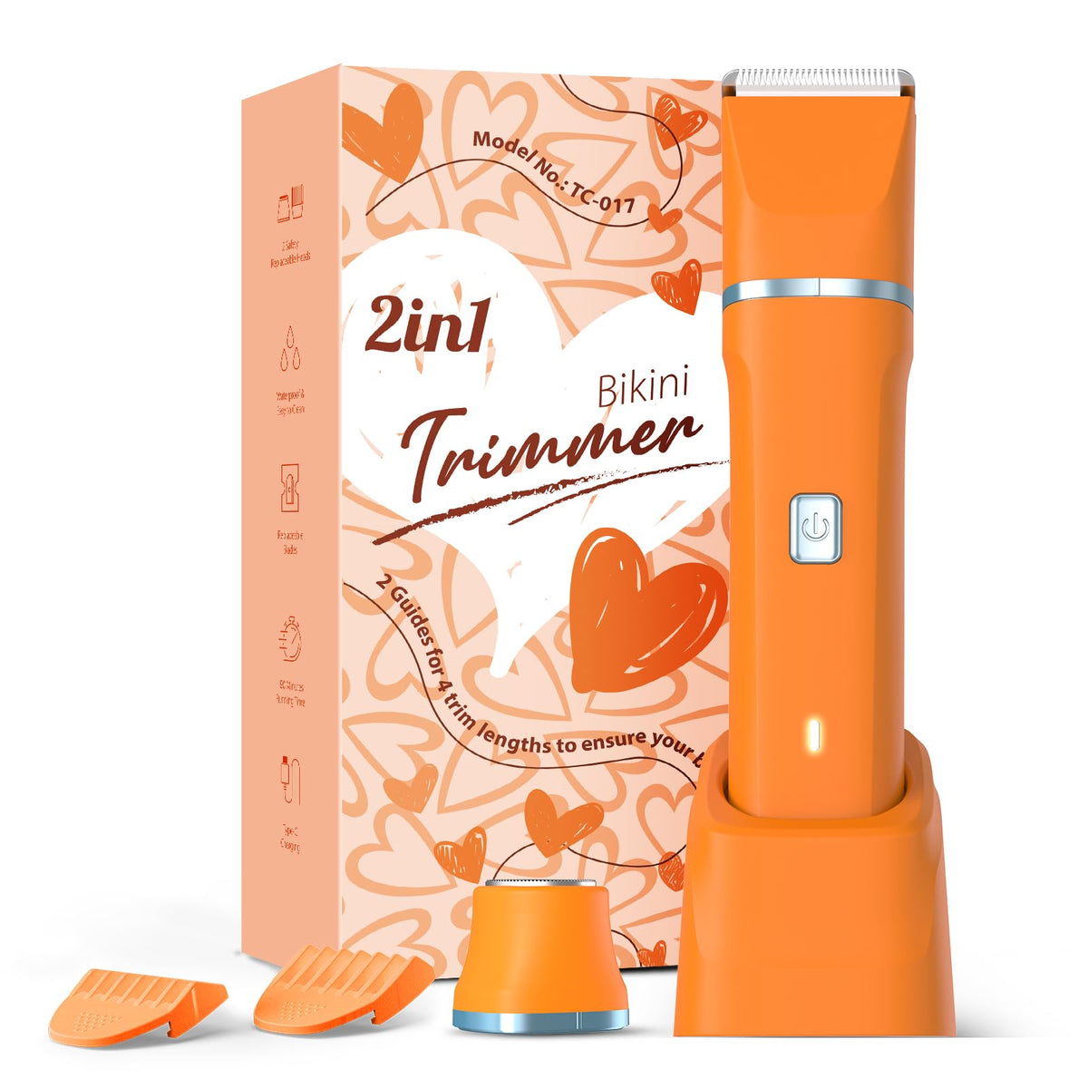 Risina waterproof-trimmer in shower for wet and dry grooming