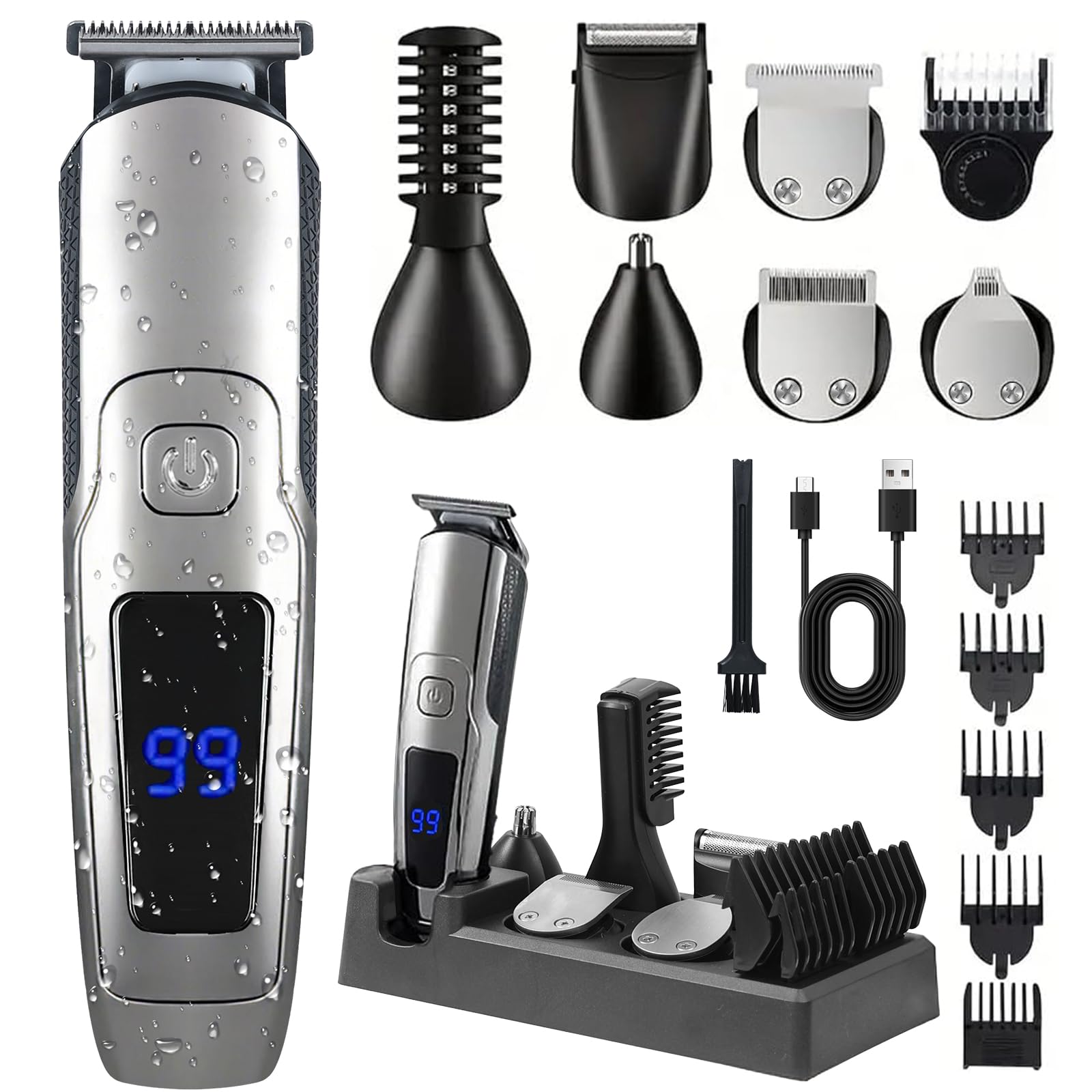 Ritarga beard trimmer battery life—up to 180 minutes for cordless grooming.