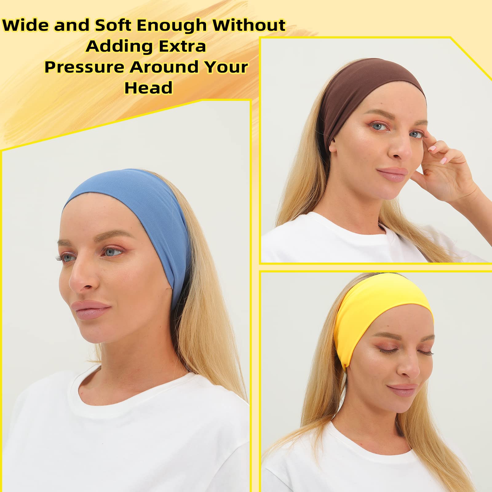 RITOPER headbands soft fabric closeup highlights buttery-soft comfort.